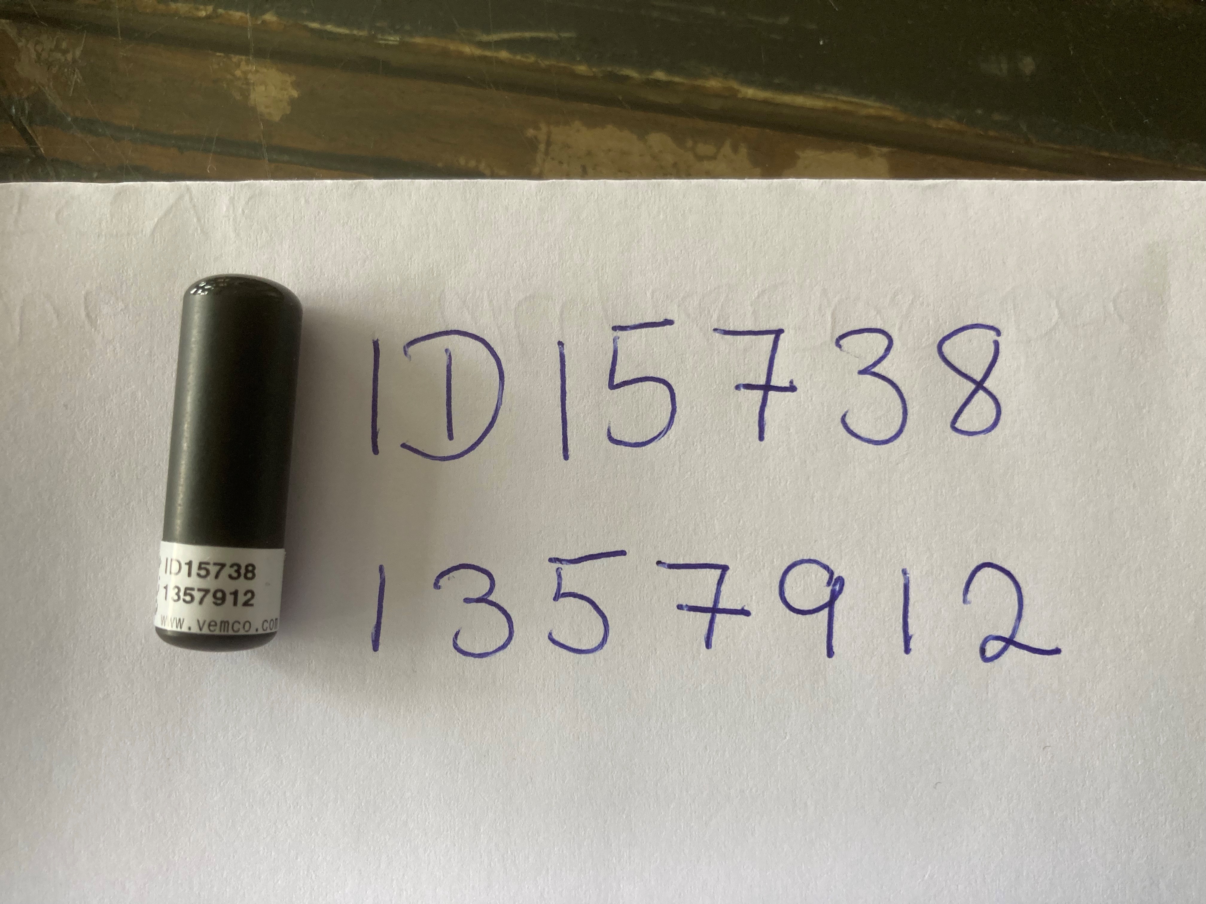 Radiomerking med ID-nummer