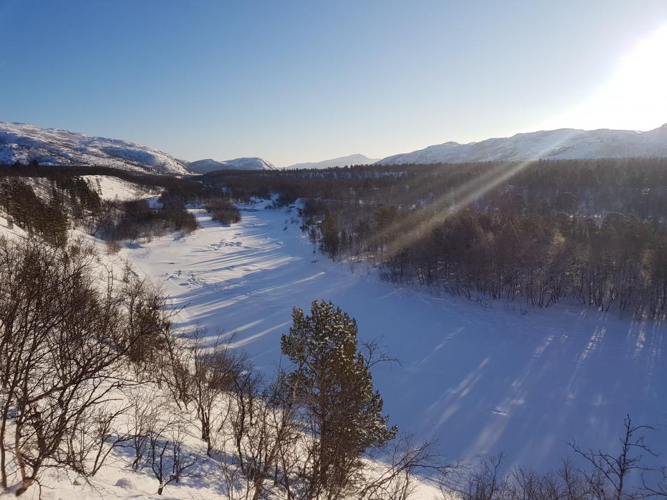 Kairanen er helt dekket med is!