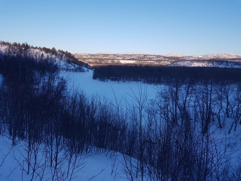 Repokoski med Bergkulpen nederst i bildet.