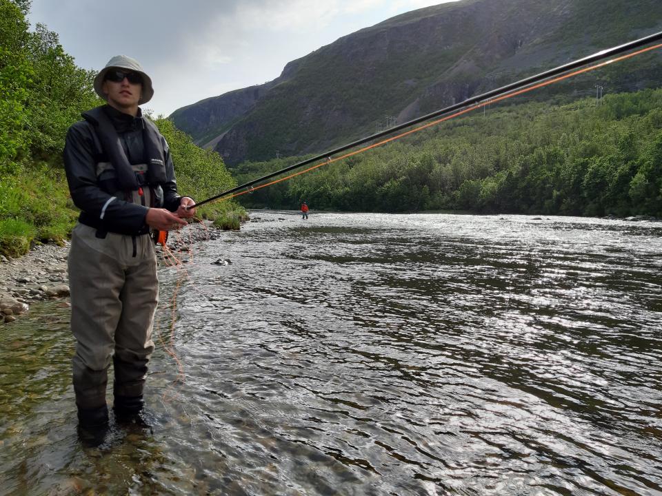 Markus i godt driv nedover i sone 1, med David følgende etter!