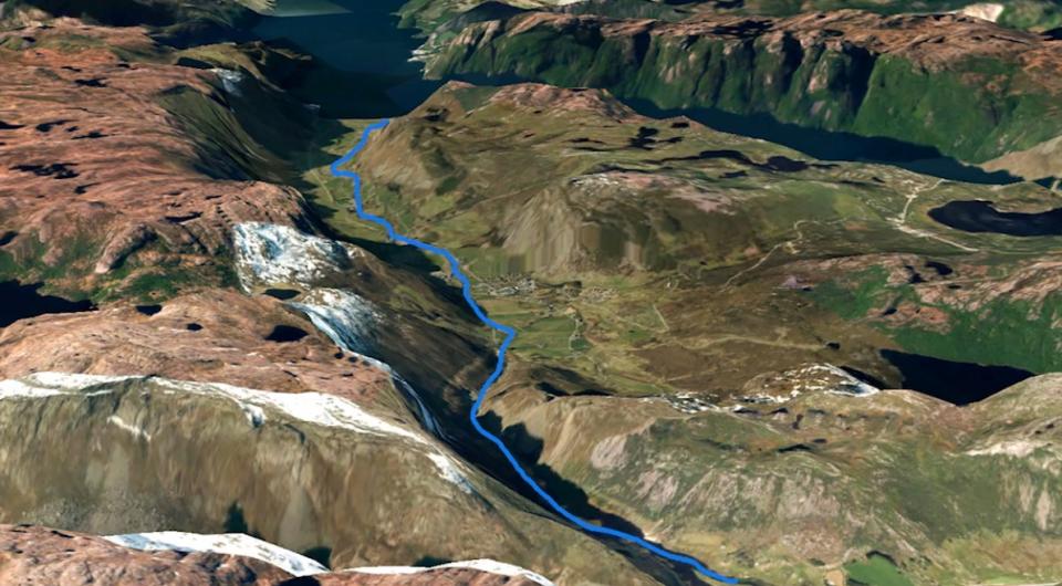 Anadrom elvestrekning