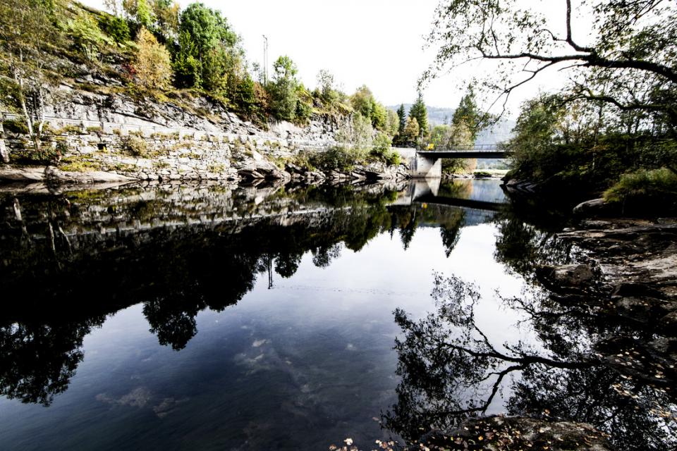 Gaularvassdraget med Osen bru.