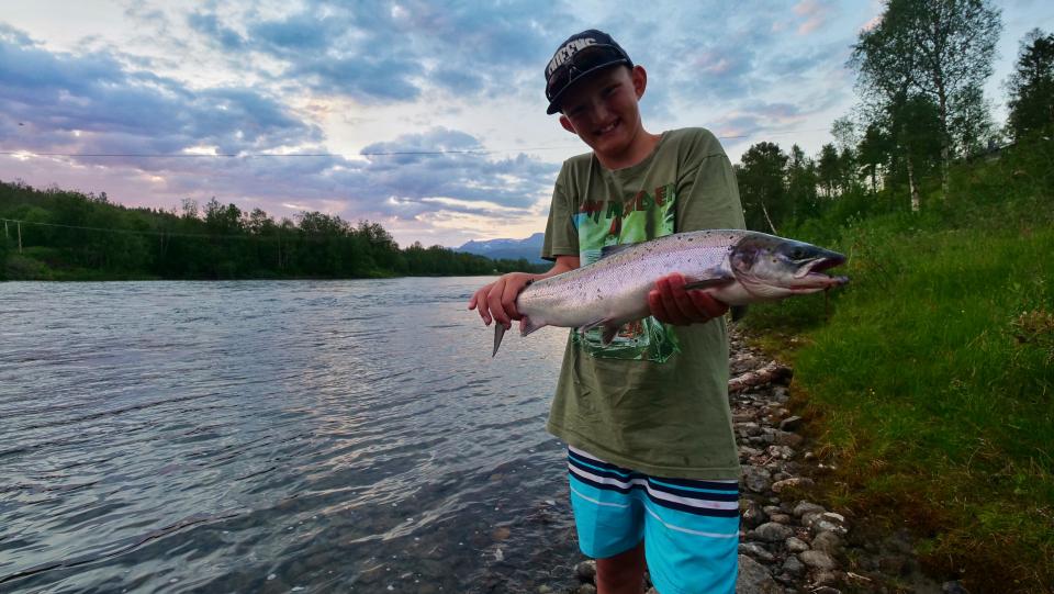 Endelig fangst! Foto: Trond Kjærstad