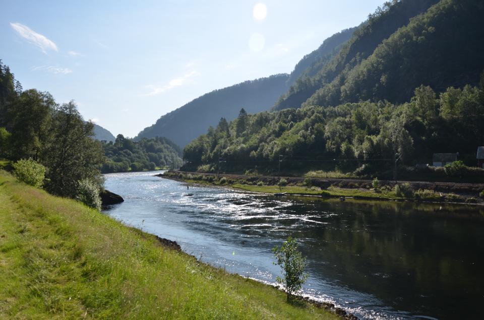 Utsikt nedover Rongahølen.