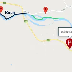 Desinfiseringstasjon på Tjentland 