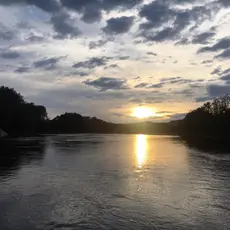 Sommerkveld ved elva