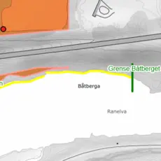 Kart Oterbekken - Båtberget