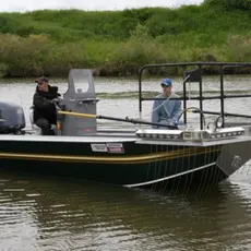 El-fiske båt som skal brukes i Otra 31. aug og 1 sept 2019