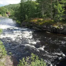Heldøla i Kragerøvassdraget.