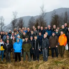Landsmøte foran Engebøfjellet