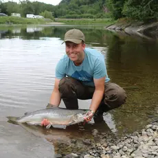 Trygve Skiftenes Flak med laks på 4,9 kg.
