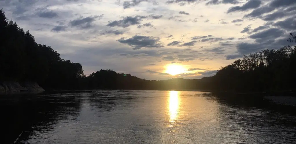 Sommerkveld ved elva