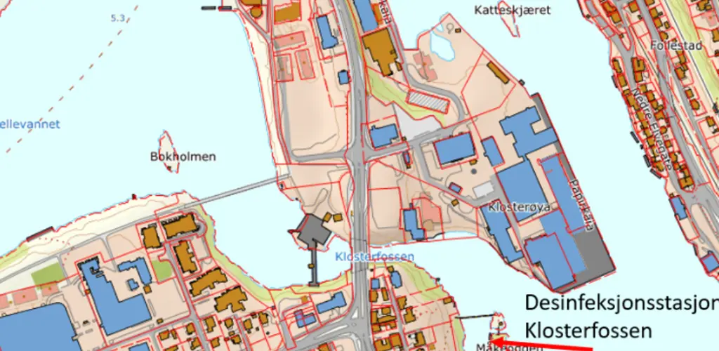 Desinfeksjonsstasjon Klosterfoss