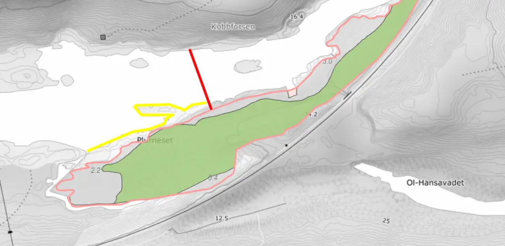 Kart Kobbforsen Bane Nor