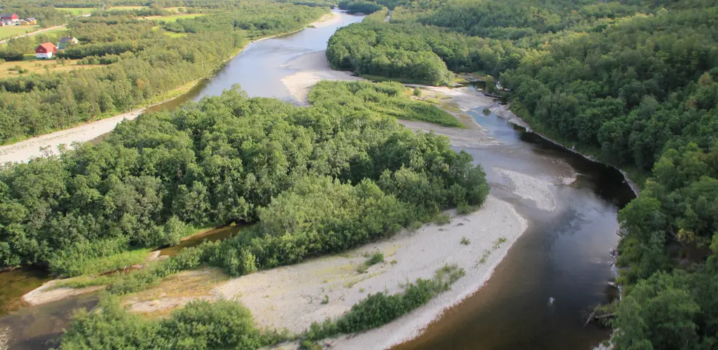 Flyfoto av Lakselv Flyfoto av Lakselv
