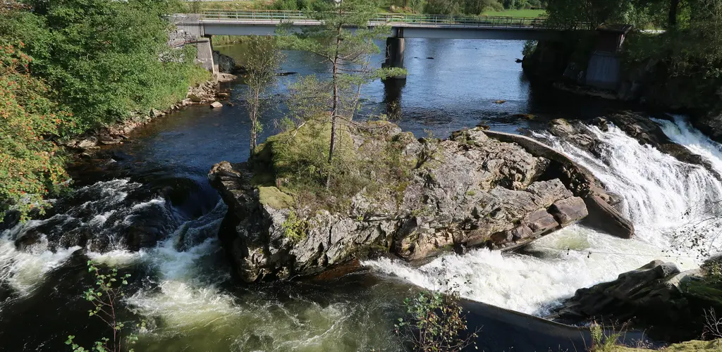 Hovefossen i Nausta - Øvre del