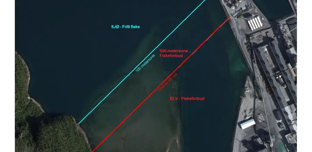 Grense elv sjø i Vefsna, fastsatt av Vefsn kommune Grense elv sjø i Vefsna, fastsatt av Vefsn kommune